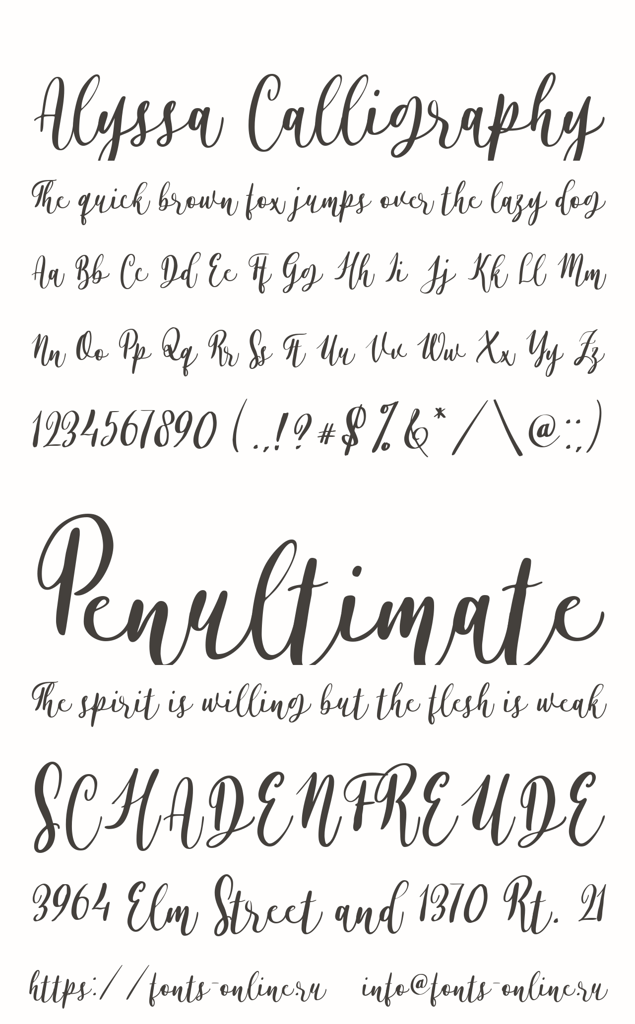Alyssa Calligraphy Free Font Download